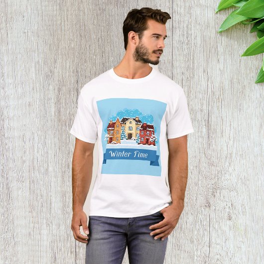 T-shirt Heure d'hiver neige