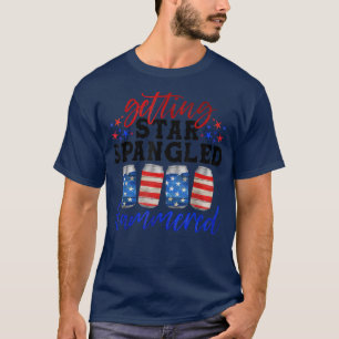 T-shirt Heure D'Obtenir Star Spangled Hammered Beer USA Dr
