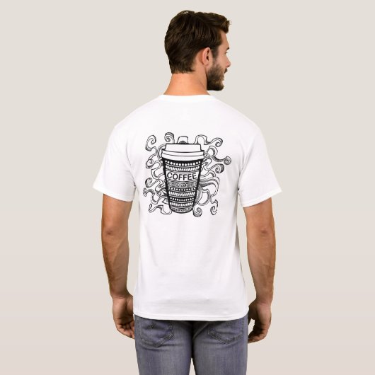 T-shirt Heure du café (Dos entier)