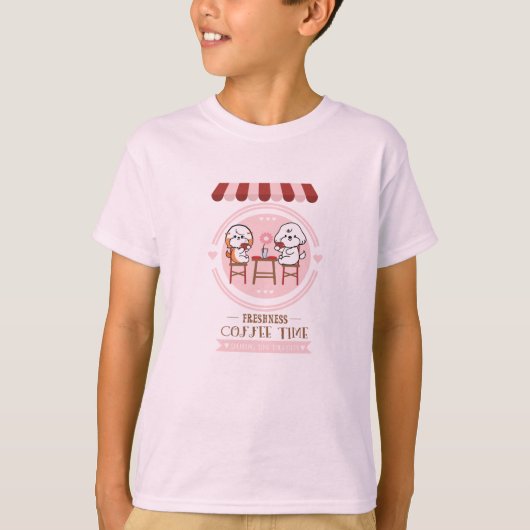 T-shirt Heure du café (Devant)