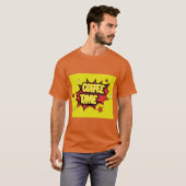 T-shirt Heure du café avec plaque de dessin (Devant entier)