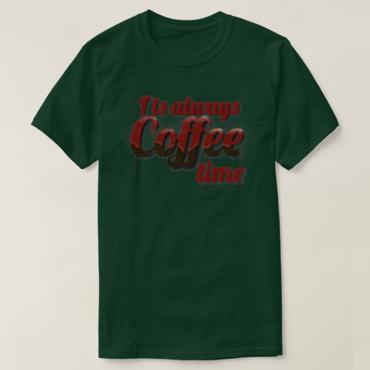 T-shirt Heure du café cadeau de la Journée nationale du ca (Design devant)
