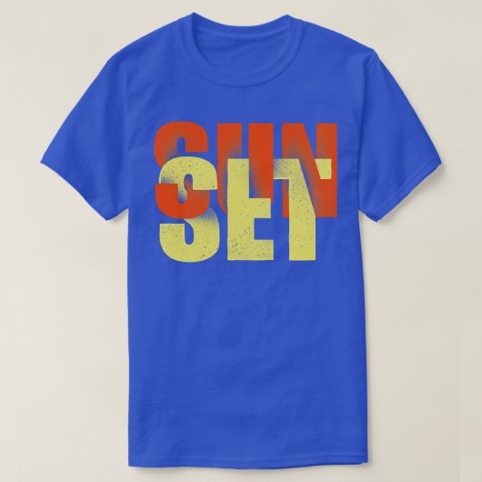 T-shirt Heure du coucher du soleil (Design devant)