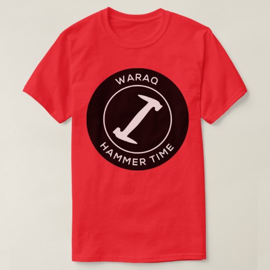 T-shirt Heure du marteau de Waraq  (Design devant)