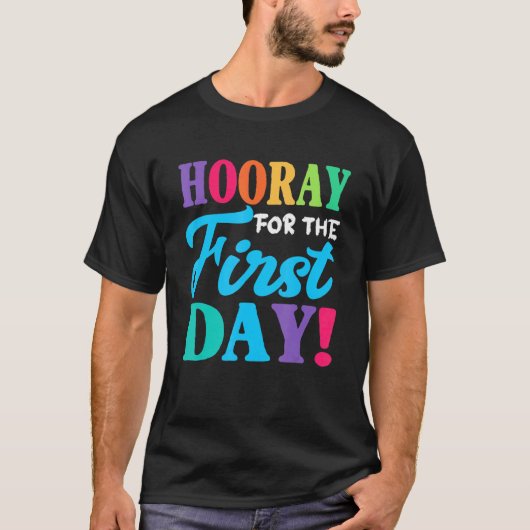 T-shirt Heure Pour Le Premier Jour (Devant)
