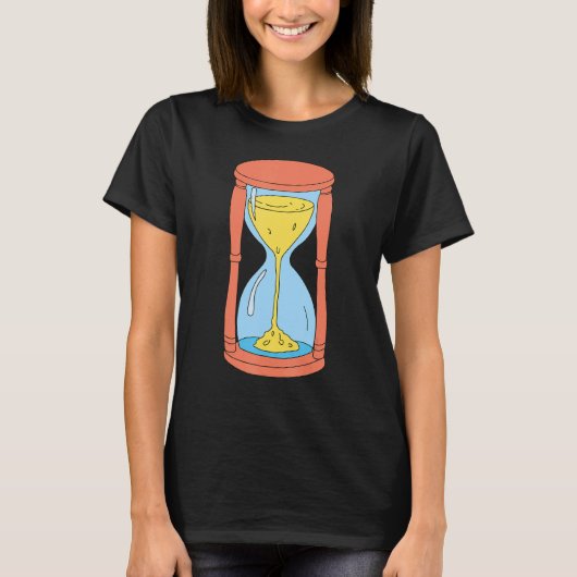 T-shirt Heure sablier Heure Glass 3 (Devant)