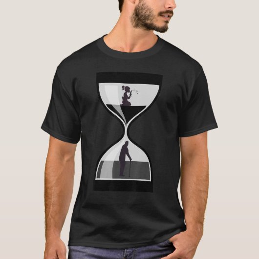 T-shirt Heure sablier Heure Glass 4 (Devant)