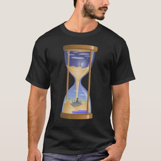 T-shirt Heure sablier Heure Glass 9 (Devant)