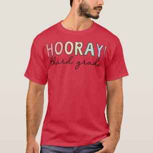 T-shirt Heure Troisième Année, Joli Retour À L'École T-shi