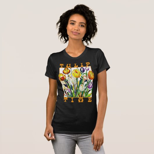 T-shirt Heure Tulip (Devant entier)