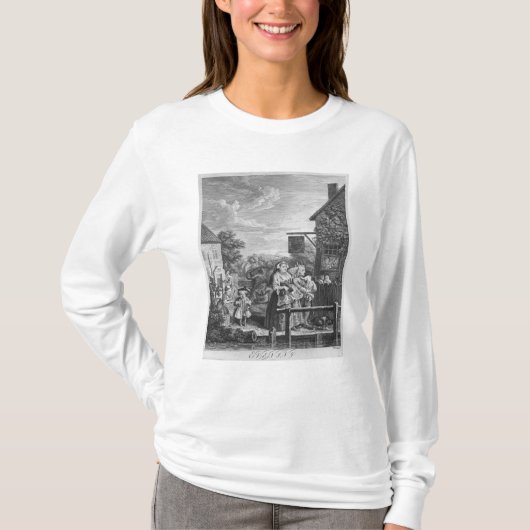 T-shirt Heures du jour, soirée, 1738 (Devant)