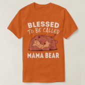 T-shirt Heureuse d'être appelée Mama Bear (Design devant)