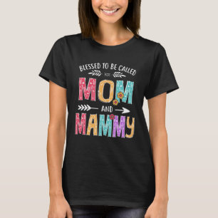 T-shirt Heureuse d'être appelée Maman et Mammy  Grand-mère