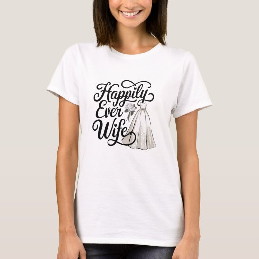 T-shirt Heureuse Femme (Devant)