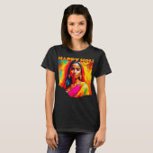 T-shirt Heureuse Holi belle femme (Devant entier)