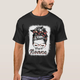 T-shirt Heureuse Nonna Messy Bun Femmes Pâques, Mère