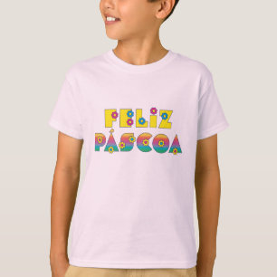 T-shirt Heureuse Pâques avec Flores