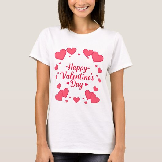 T-shirt heureuse Sainte-Valentin (Devant)