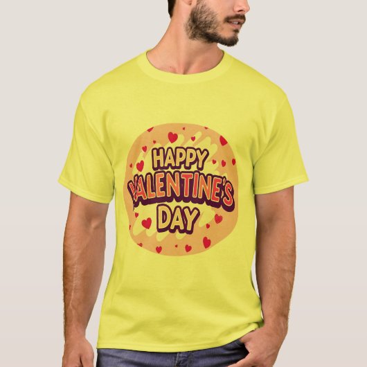 T-SHIRT HEUREUSE SAINTE-VALENTIN (Devant)