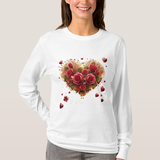 T-shirt Heureuse Sainte-Valentin (Devant)