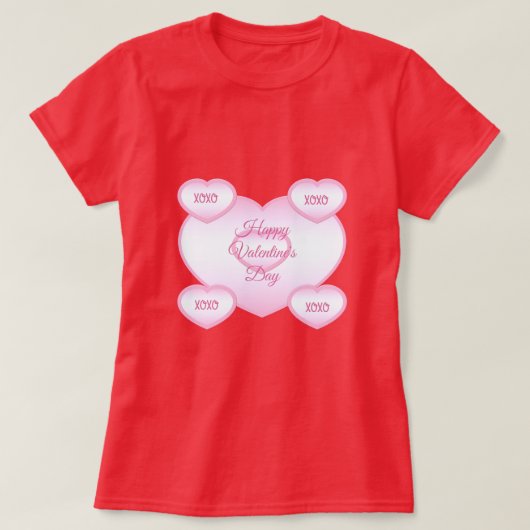 T-shirt Heureuse Sainte-Valentin (Design devant)