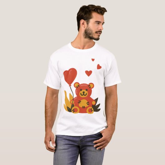 T-shirt Heureuse Sainte-Valentin (Devant entier)