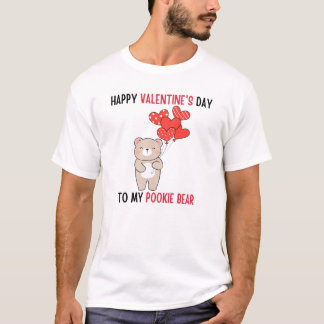 T-shirt Heureuse Sainte-Valentin à mon ours