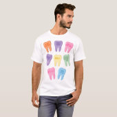 T-shirt Heureuse Sainte-Valentin Dentaire Mignonne Dents A (Devant entier)