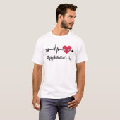 T-shirt Heureuse Sainte-Valentin Design (Devant entier)