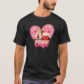 T-shirt Heureuse Sainte-Valentin Gnome Love Drôle Hommes F (Devant)