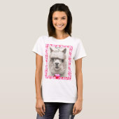 T-shirt Heureuse Sainte-Valentin Llama Love Top (Devant entier)