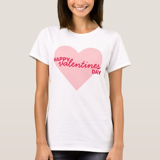 T-shirt Heureuse Sainte-Valentin | Love Heart Moderne tend (Devant)