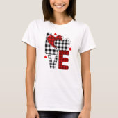 T-shirt Heureuse Sainte-Valentin Love Heart Moderne tendan (Devant)