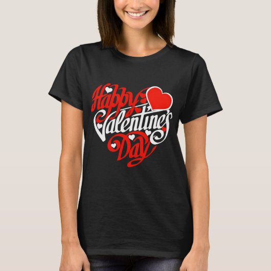 T-shirt Heureuse Sainte-Valentin Love Heart Tee (Devant)