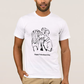 T-shirt Heureuse Sainte-Valentin masculin