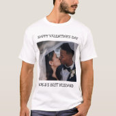 T-shirt Heureuse Sainte-Valentin Meilleur Mari Photo perso (Devant)