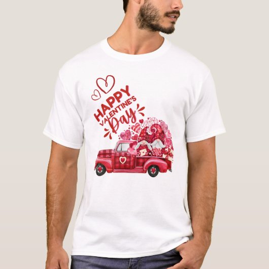 T-shirt Heureuse Sainte-Valentin | mignonnes citations de  (Devant)