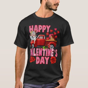 T-shirt Heureuse Sainte-Valentin Red Truck Western Cute