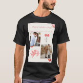 T-shirt Heureuse Sainte-Valentin votre photo (Devant)