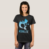 T-shirt Heureuse Sirène - Ashlee Nom (Devant entier)