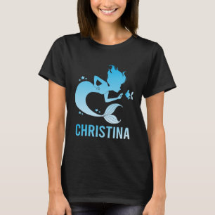 T-shirt Heureuse Sirène - Christina Nom
