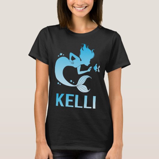 T-shirt Heureuse Sirène - Kelli Nom (Devant)