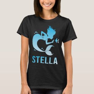 T-shirt Heureuse Sirène - Nom Stella