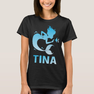 T-shirt Heureuse Sirène - Tina Nom