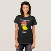 T-shirt Heureusement Retraité Chick Seashore Aller Casquet (Devant entier)