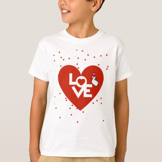T-shirt Heureuses Saintes-Valentin garçons (Devant)