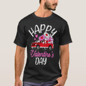 T-shirt Heureuses Saintes-Valentin Roses Date Fleurs de nu (Devant)