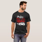 T-shirt Heureuses Saintes-Valentin Roses Date Fleurs de nu (Devant entier)