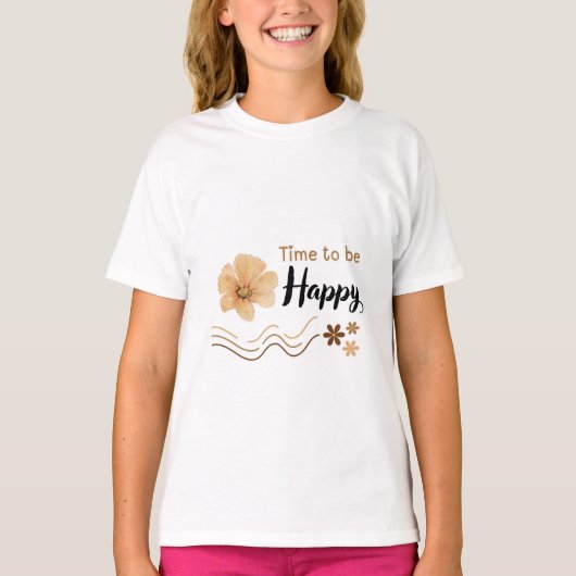 t-shirt heureux (Devant)