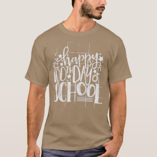 T-shirt heureux 100 jour d'école 7